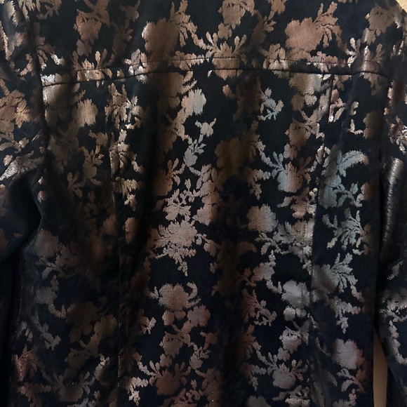 Erin London Zipper down Jacket - Black & Gold - Large - Fully Lined - Picture 8 of 11